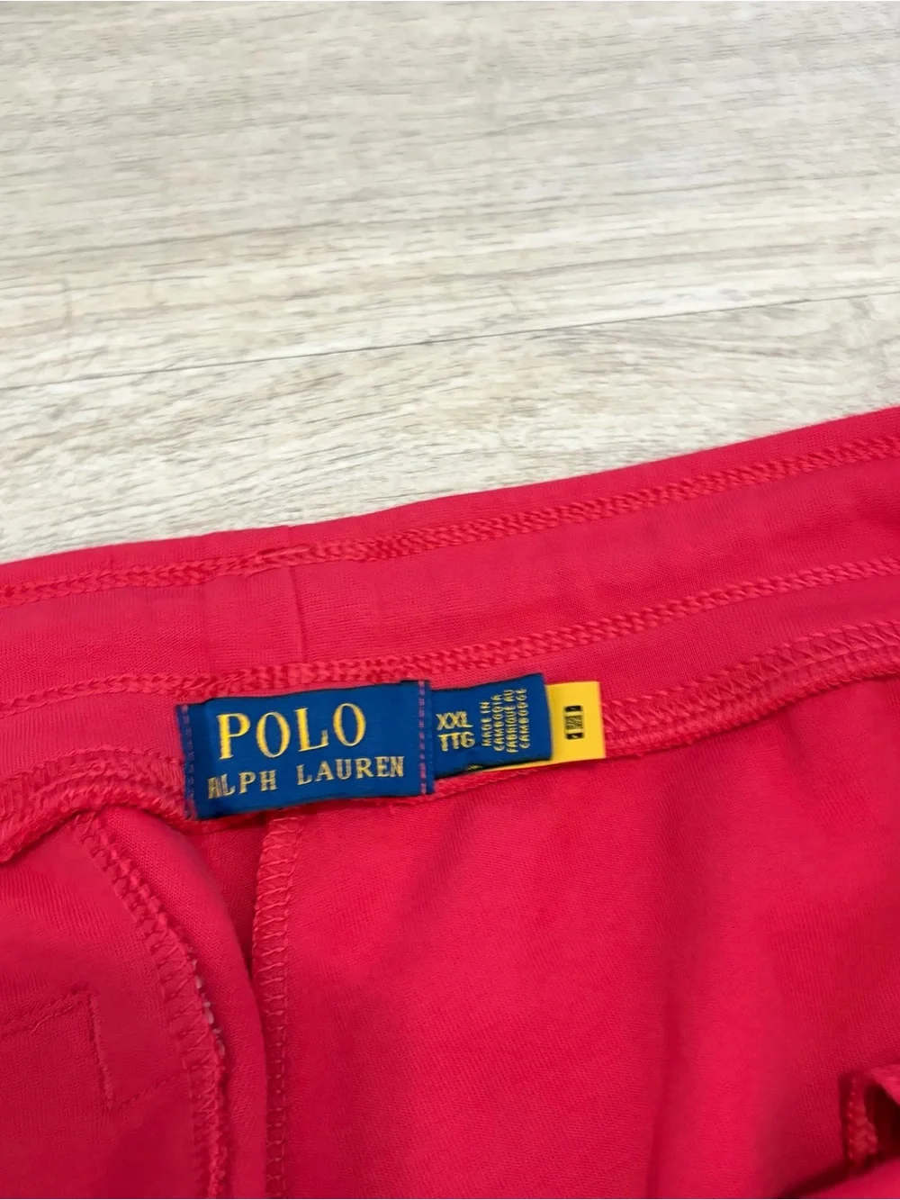 Polo Ralph Lauren Men's 2XL Red Double Knit Jogger Pants Track Sweatpants